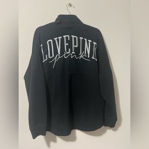 PINK Quarter Zip Sweatshirt - Size Large